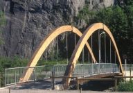Bogenbrücke für Fußgänger, Au