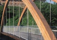 Bogenbrücke für Fußgänger, Au