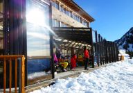 Terrassenverglasung Berggasthof Elsenalpe Damuels