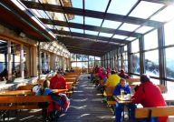 Terrassenverglasung Berggasthof Elsenalpe Damuels